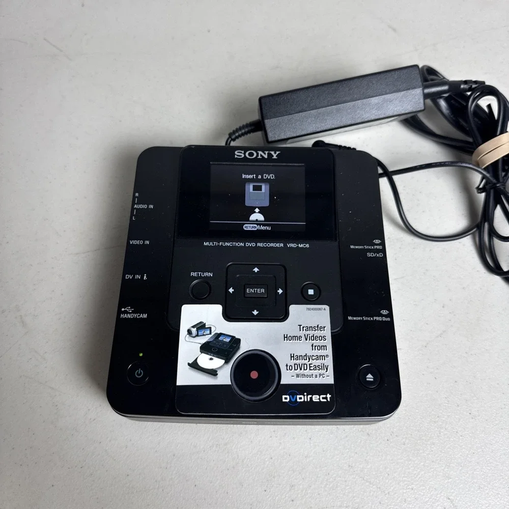 Sony VRD-MC6 DVDirect Multi-Function DVD Recorder w/ Power Supply - EUC